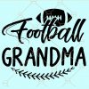 Football grandma svg