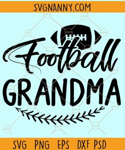 Football grandma svg
