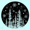 Forest snow svg