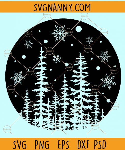 Forest snow svg