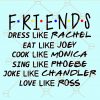 Friends like characters svg