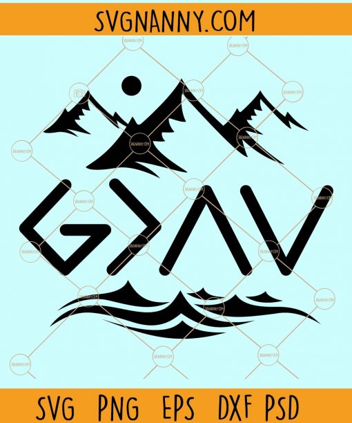 God is greater svg