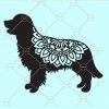 Golden retriever mandala svg