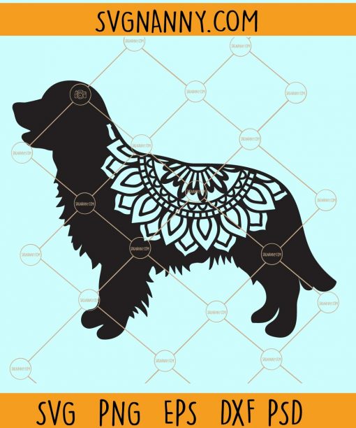 Golden retriever mandala svg