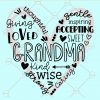 Grandma word art svg
