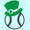 Happy St. Patricks baseball svg