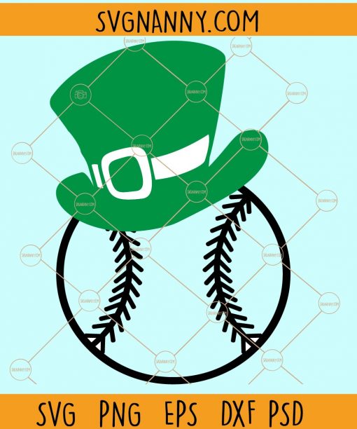 Happy St. Patricks baseball svg