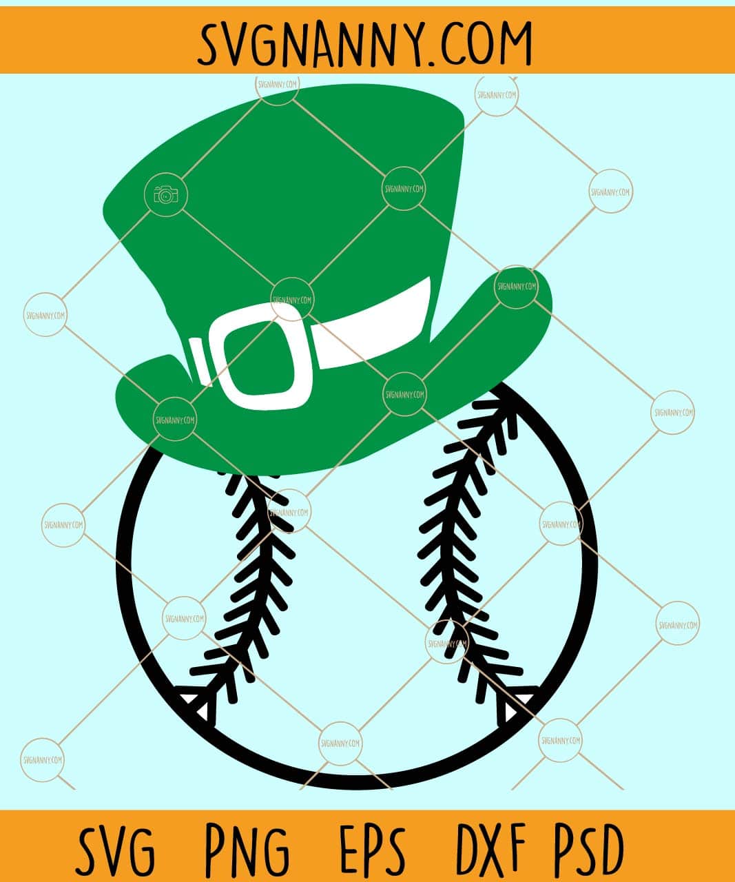 Happy St. Patricks baseball svg, baseball svg, St Patricks Day Svg, gameday  svg, Shamrock Svg