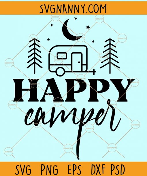 Happy camper svg