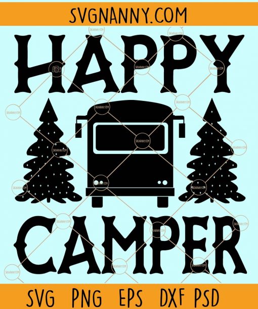 Happy camper svg