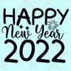 Happy new year 2022 svg