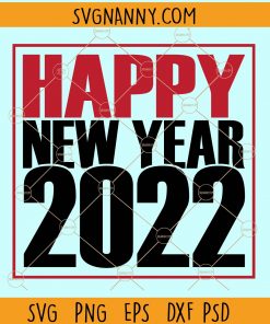 Happy new year 2022 svg