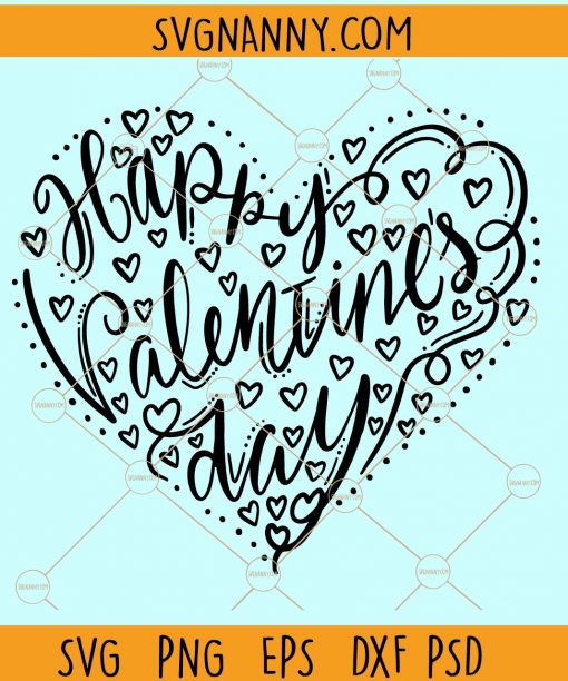 Happy valentine svg