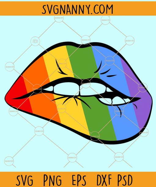 LGBT Lips svg