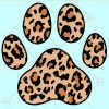 Leopard print paw svg