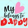 My heart belongs to daddy svg