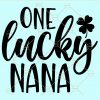 One lucky nana svg