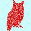 Owl zentangle svg