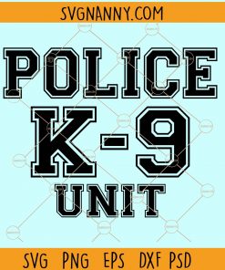 Police K-9 unit svg