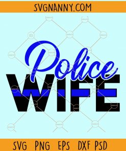 Police wife svg