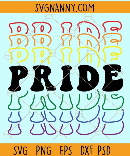 Pride thank you bag style svg