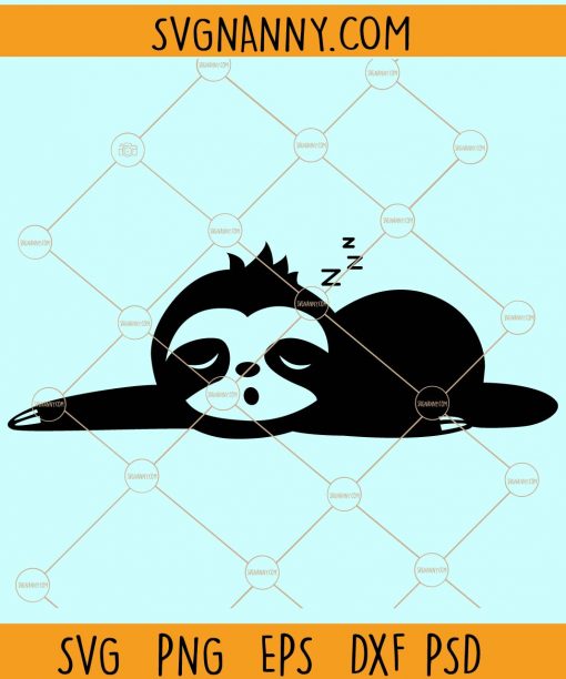 Sleeping sloth svg