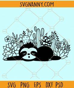 Sloth flower svg