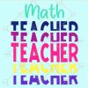 Stacked math teacher svg