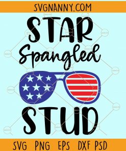 Star spangled stud svg