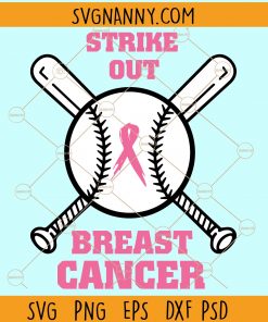 Strike out breast cancer svg