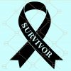 Survivor ribbon svg