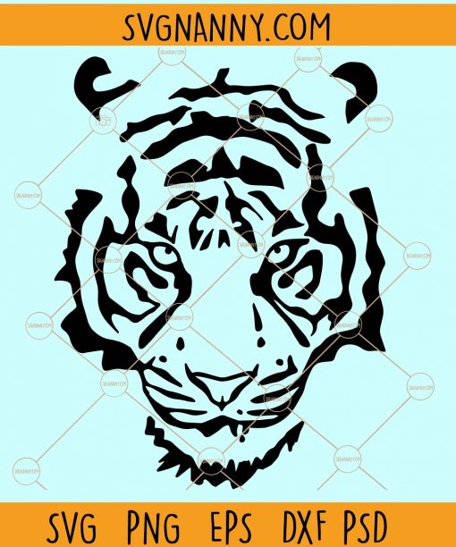 Tiger face svg