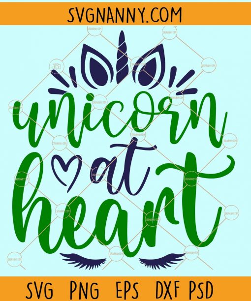 Unicorn at heart svg