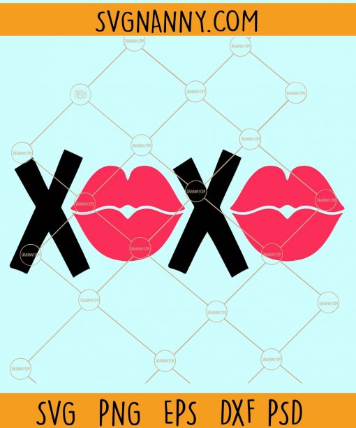 Xoxo lips svg