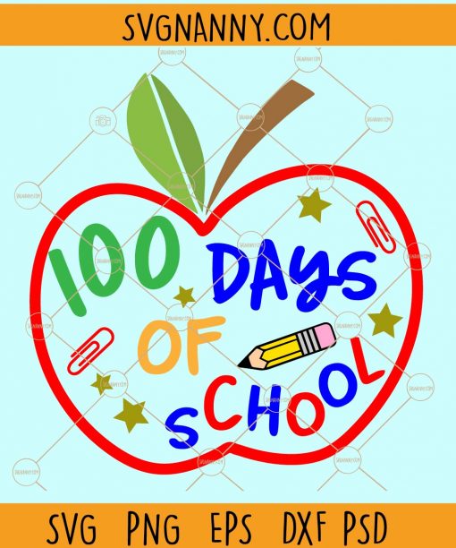 100 Days of school svg