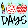 100 Days of school svg