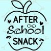 After school snack svg