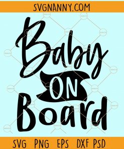 Baby on board svg