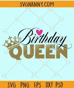 Birthday queen svg