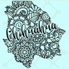 Chihuahua mandala svg