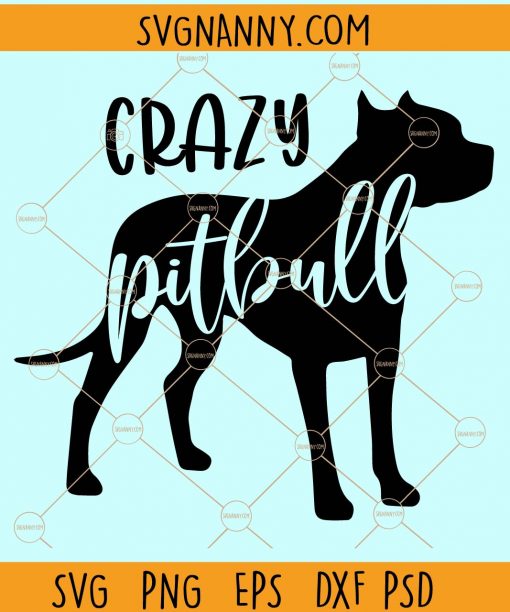 Crazy pitbull svg