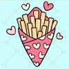 Fries valentine svg