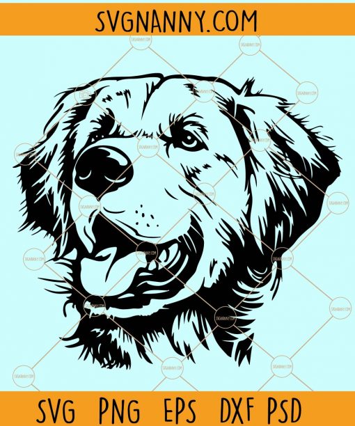 Golden retriever svg