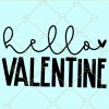 Hello Valentine svg