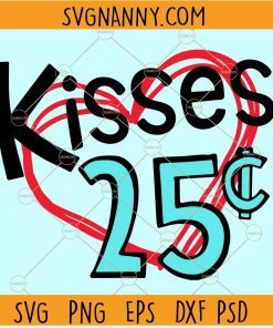 Kisses 25c SVG