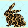 leopard print bunny svg