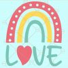Love rainbow svg