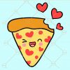 Pizza valentine svg