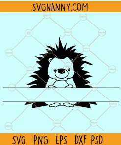 Split hedgehog name frame svg