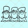 St. Patrick's day gnomes svg